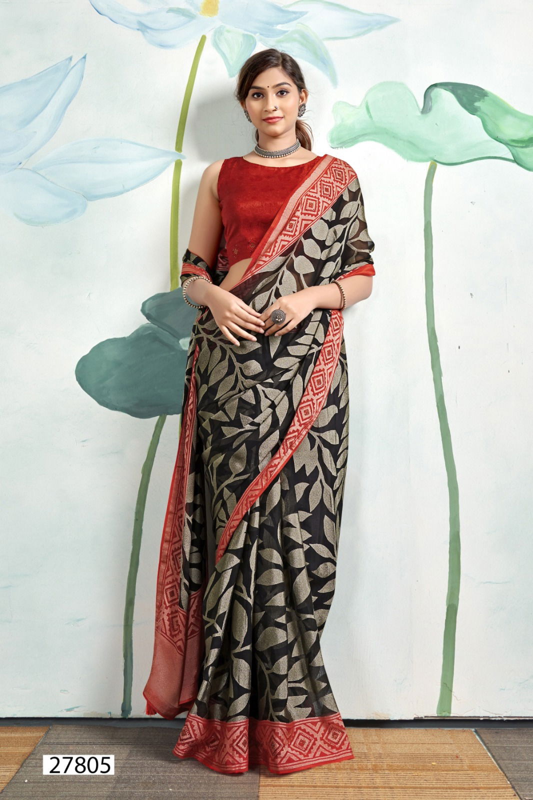 Shivali By Vallabhi Brasso Printed Sarees Wholesale Price In Surat